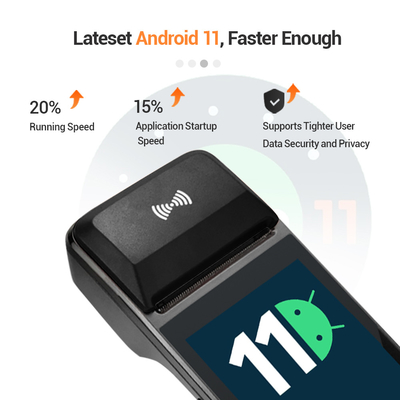 Android 11 H8 paga al lector de tarjetas de NFC de la máquina de la posición del terminal Pos Terminal